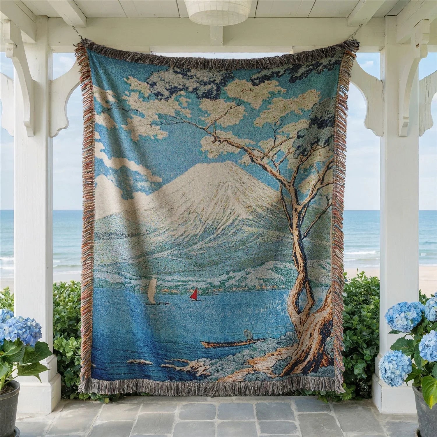 Leopard Jacquard Knit Throw