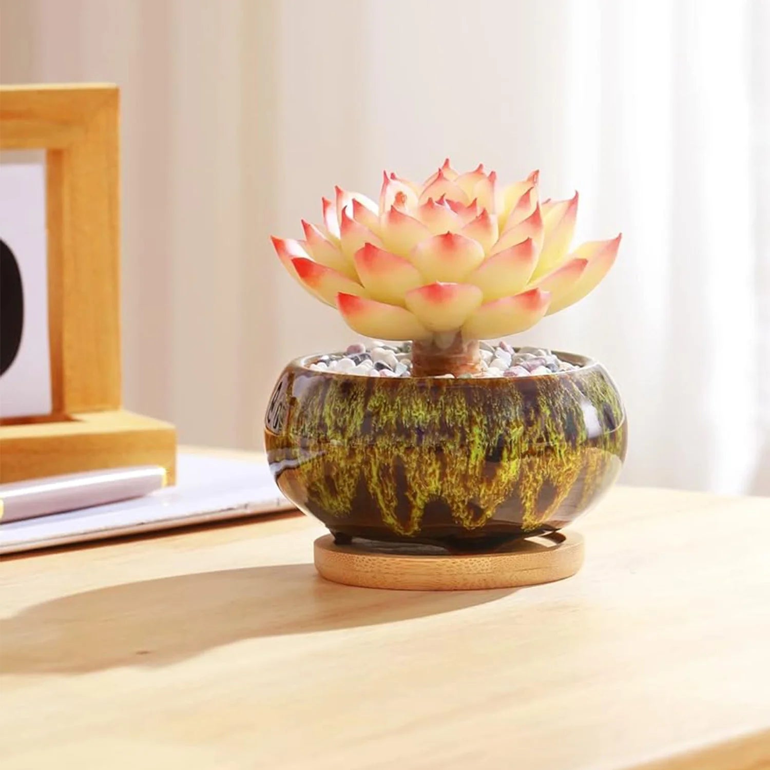 Mini Ceramic Bonsai Pots Set of 6