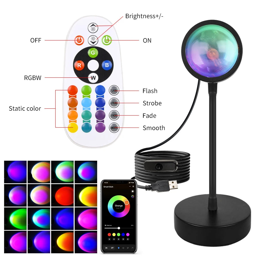 Tuya USB Sunset Projector