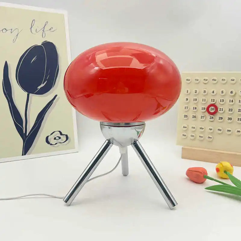 Bauhaus Glass Mushroom Table Lamp