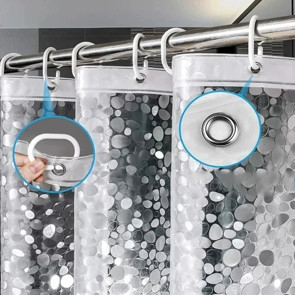 Bathroom Shower Curtain Transparent Lining Waterproof Bathtub Bathing