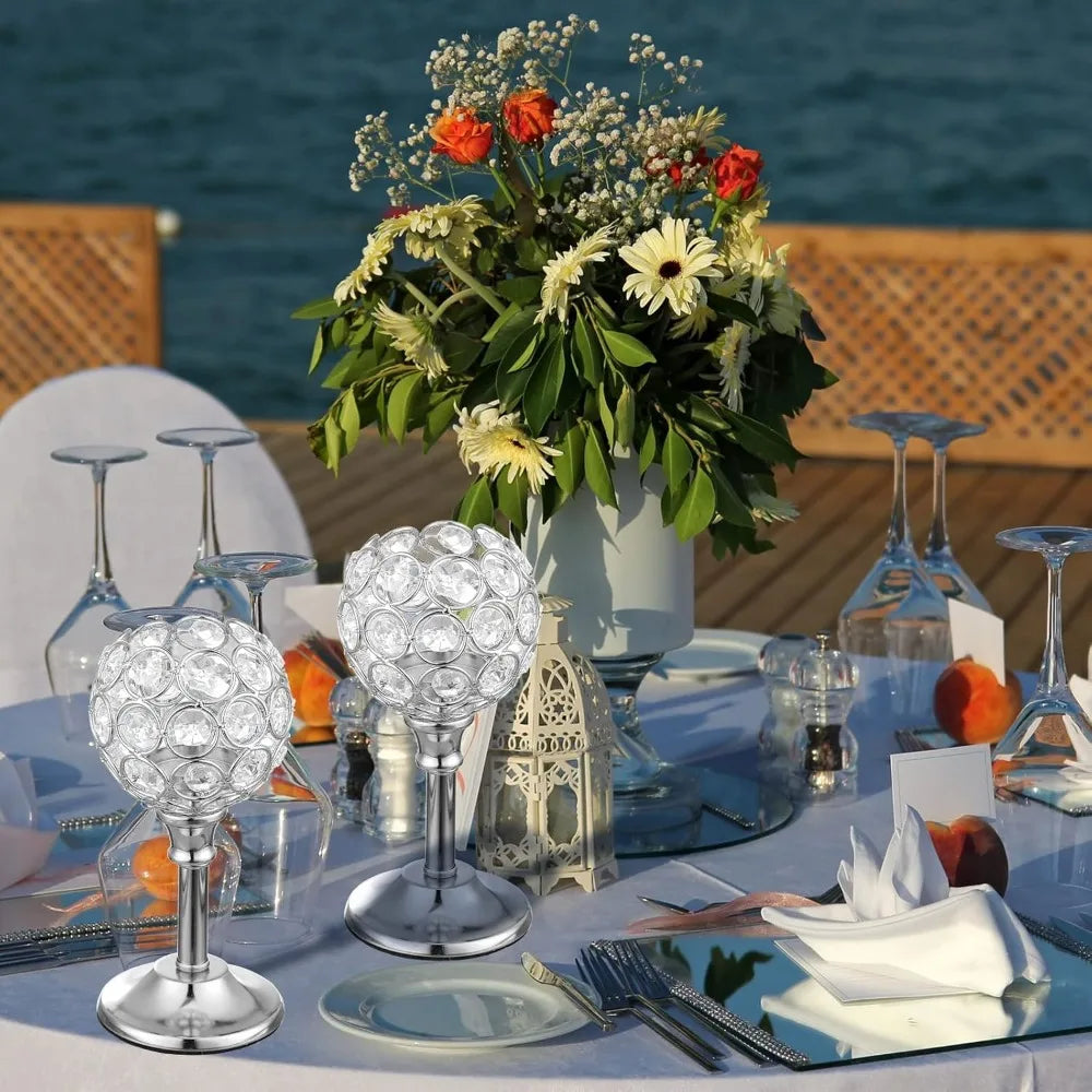 Crystal Tealight Candle Holders