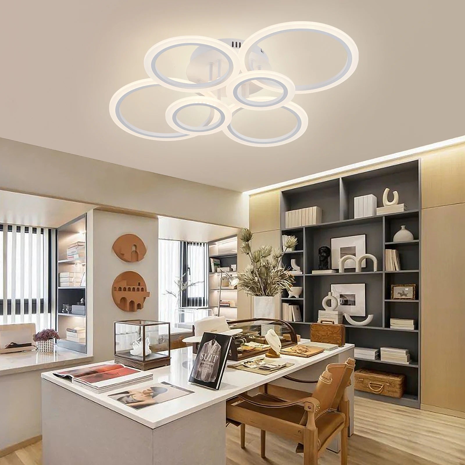 Modern LED Ring Chandelier
