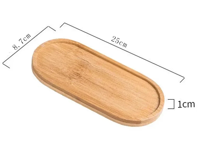 Bamboo Bathroom Organiser Tray Set