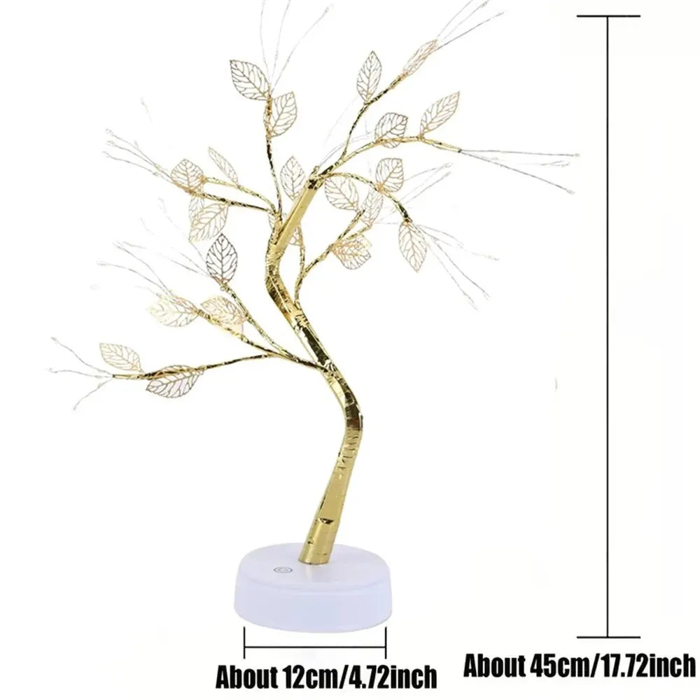LED Rose Leaf Tree Lamp
