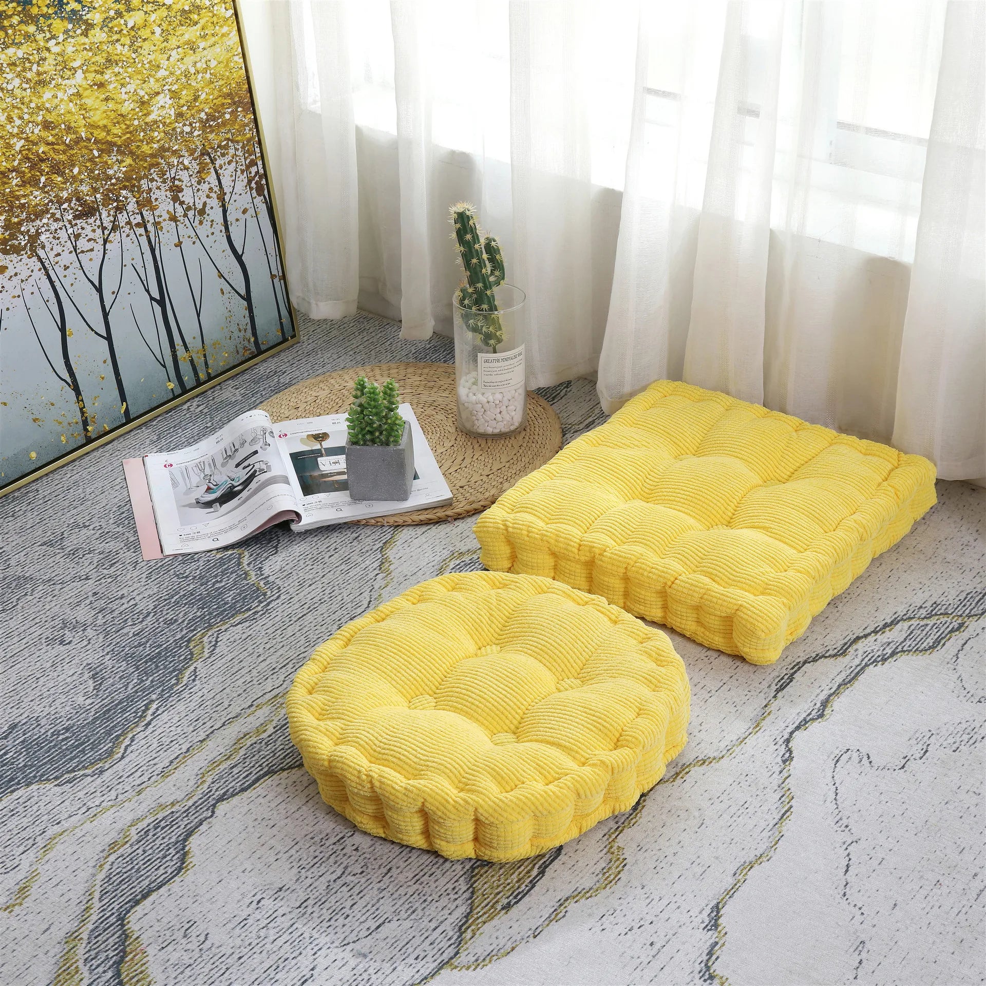 Tufted Meditation Floor Cushion