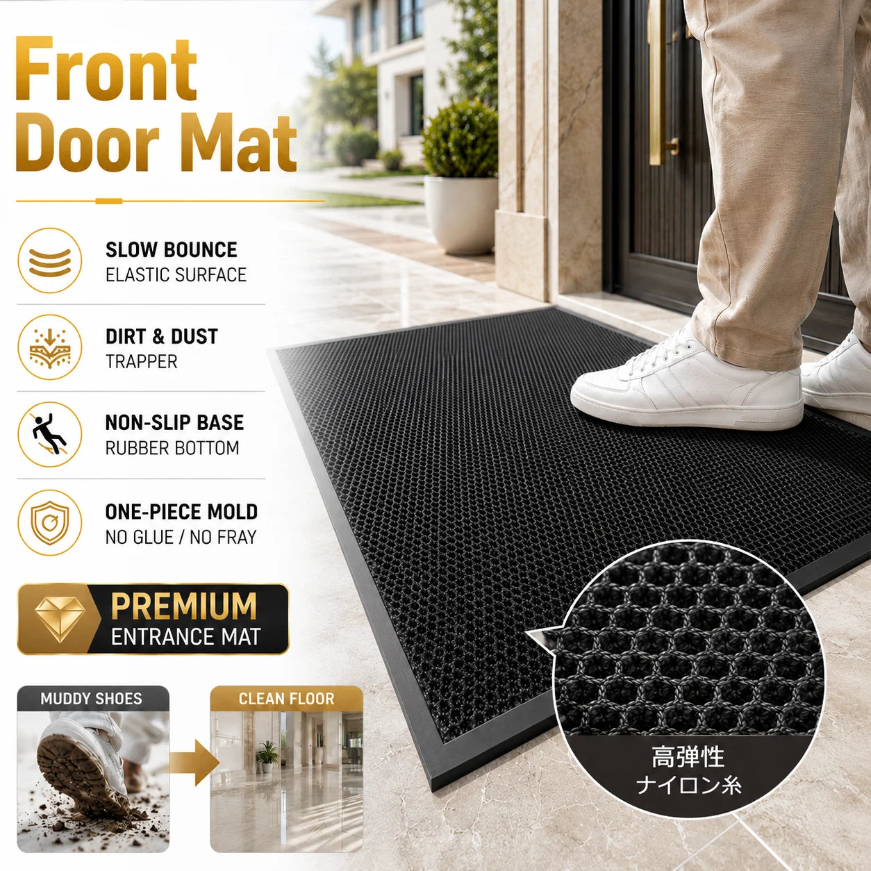 Non Slip Dirt Trapper Doormat