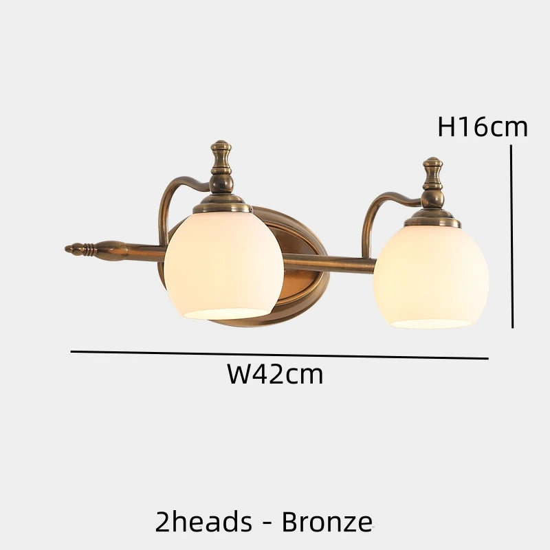 Vintage Bronze Vanity Wall Light