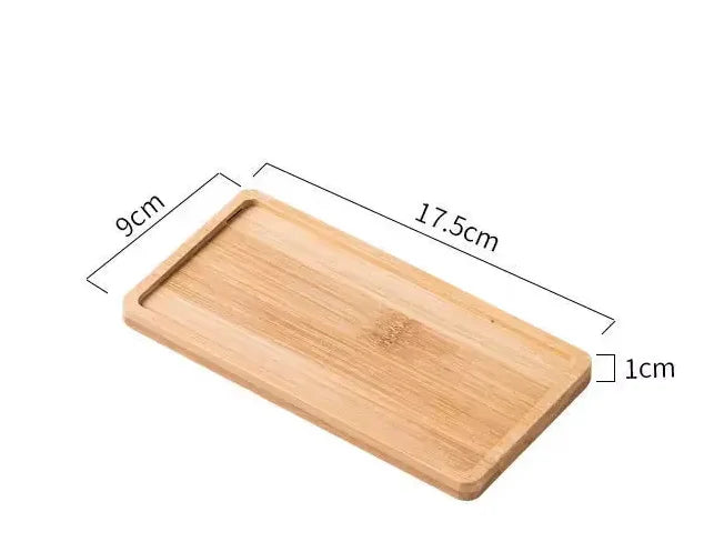 Bamboo Bathroom Organiser Tray Set