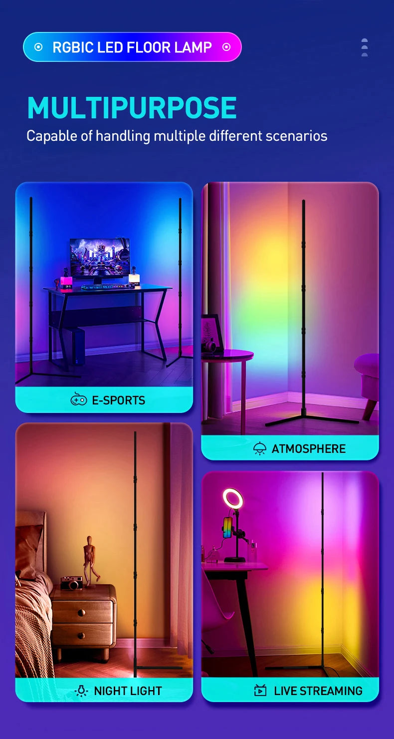 Smart APP RGB Corner Lamp 180cm