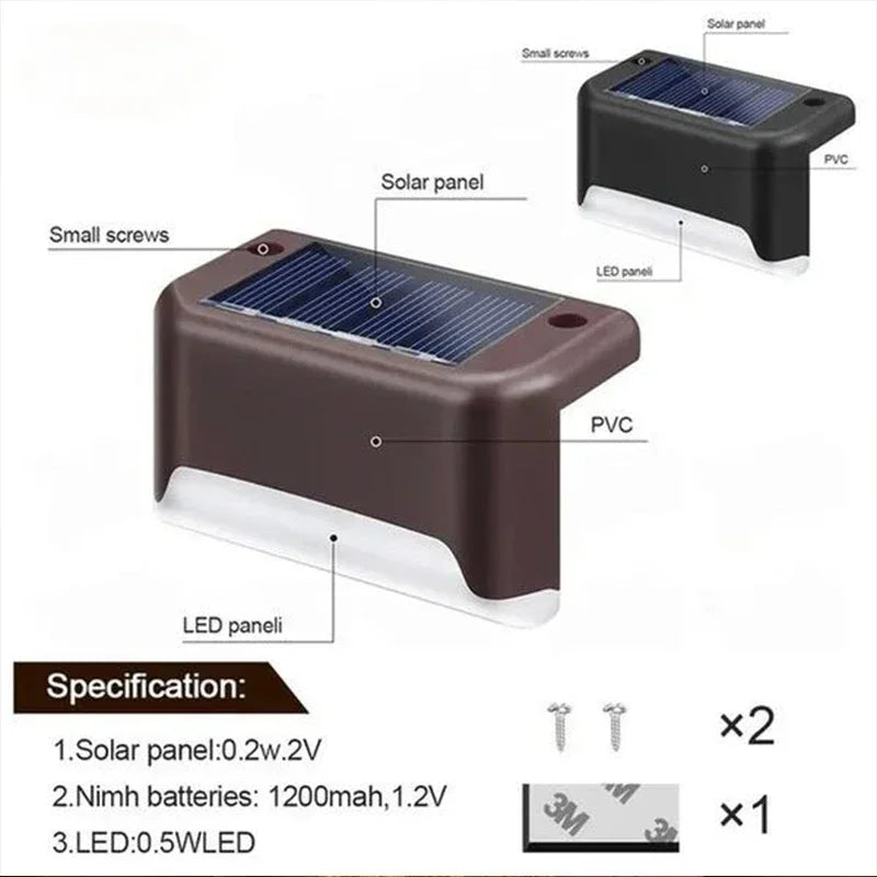 1/4/8/12/pcs Solar LED Lights Outdoor Garden Light Deck Lamp Solar