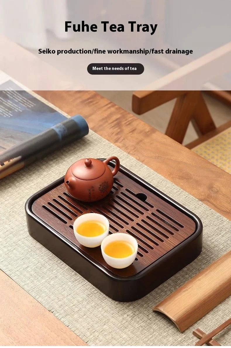 Bamboo Draining Tea Tray
