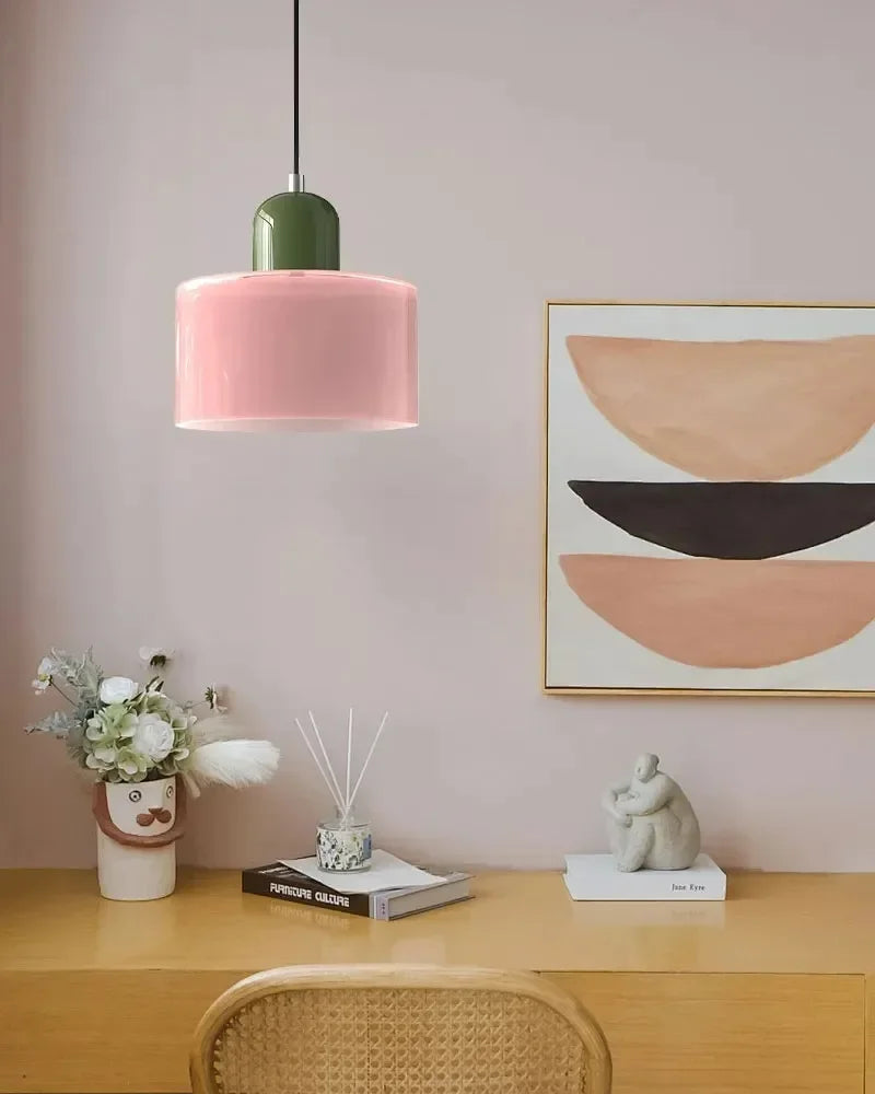 Two Tone Glass Pendant Light