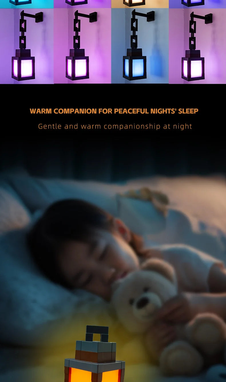 Pixel Style Night Light Lantern