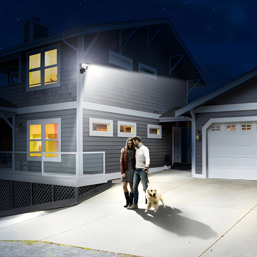 Solar Security Floodlight With Camera Look