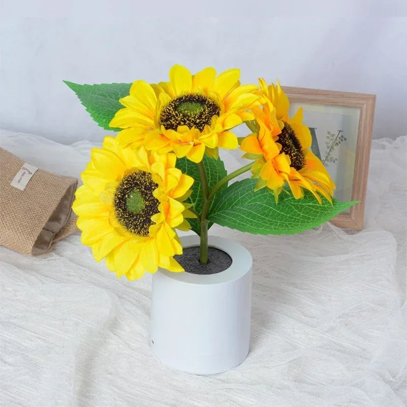 Rechargeable Sunflower LED Night Light