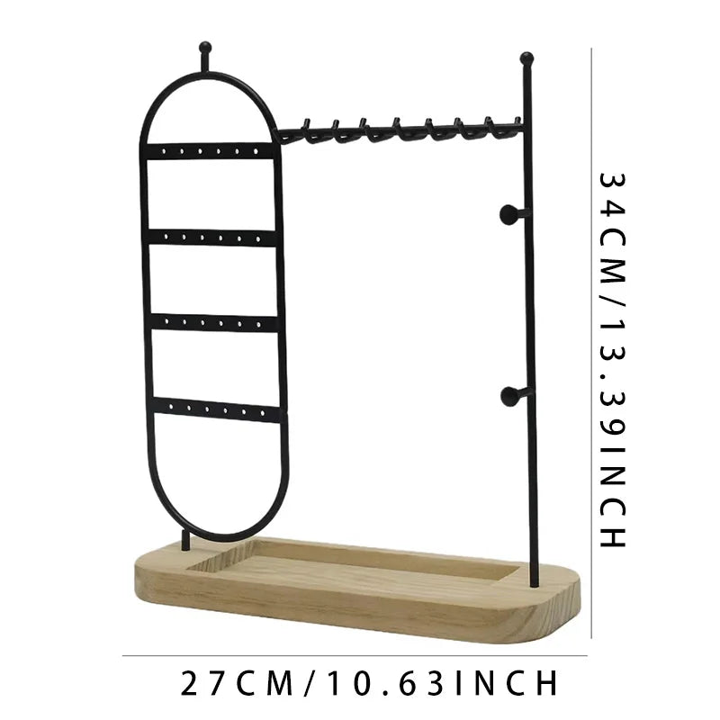 Solid Wood Jewelry Rack