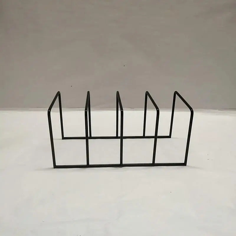 Black Iron Desktop Record Rack