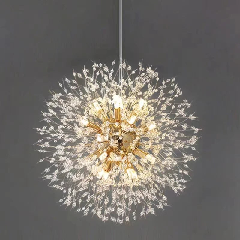 Dandelion Crystal Fireball Pendant
