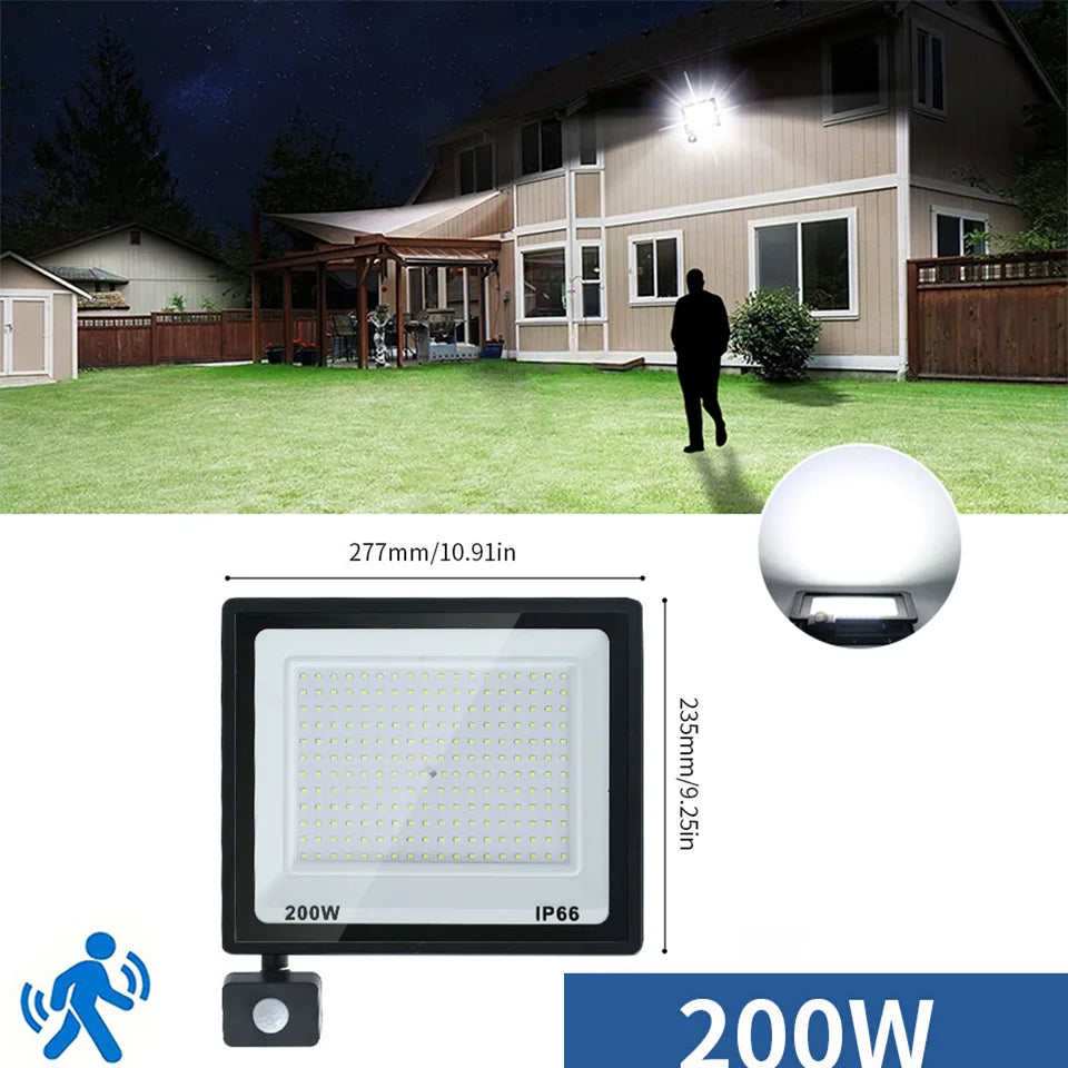 LED Motion Sensor Floodlight for Outdoor Use
