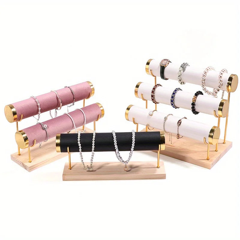 Wooden Jewelry Display Stand