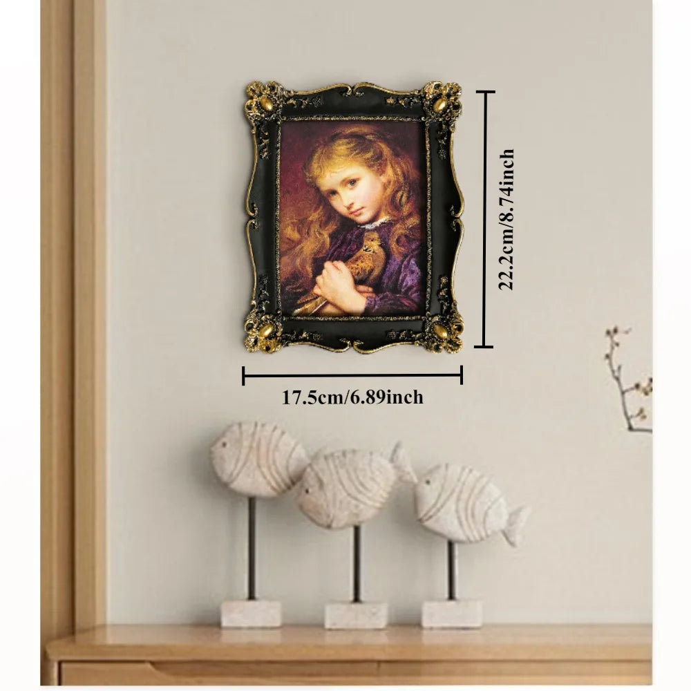 Vintage Black and Gold Picture Frame