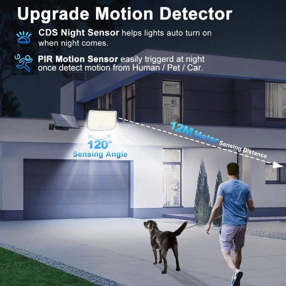 Solar Motion Sensor Flood Light