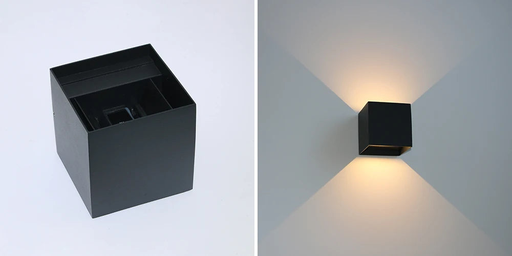Modern Square Outdoor Wall Lamp