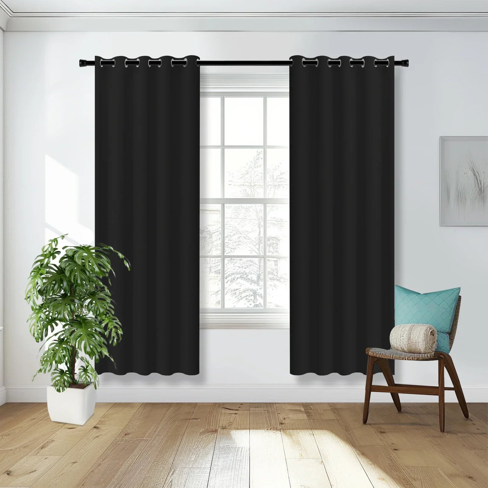 Grommet Blackout Curtain Panel