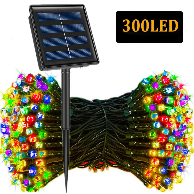 Solar Garden String Lights 8 Modes