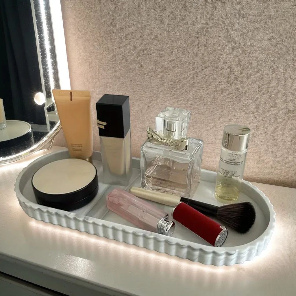 Silicone Oval Vanity Tray