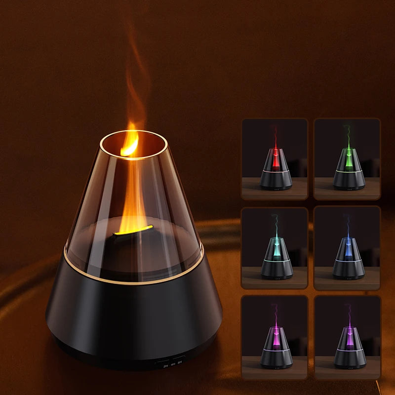 New Air Humidifier Home Colorful Lamp Usb Charge Essential Oil Spray