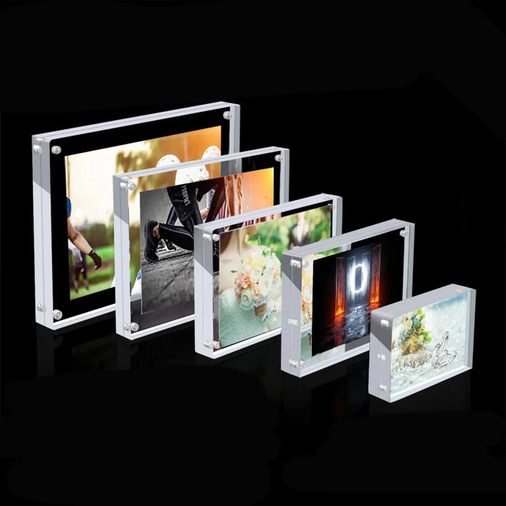 Clear Acrylic Magnetic Photo Block