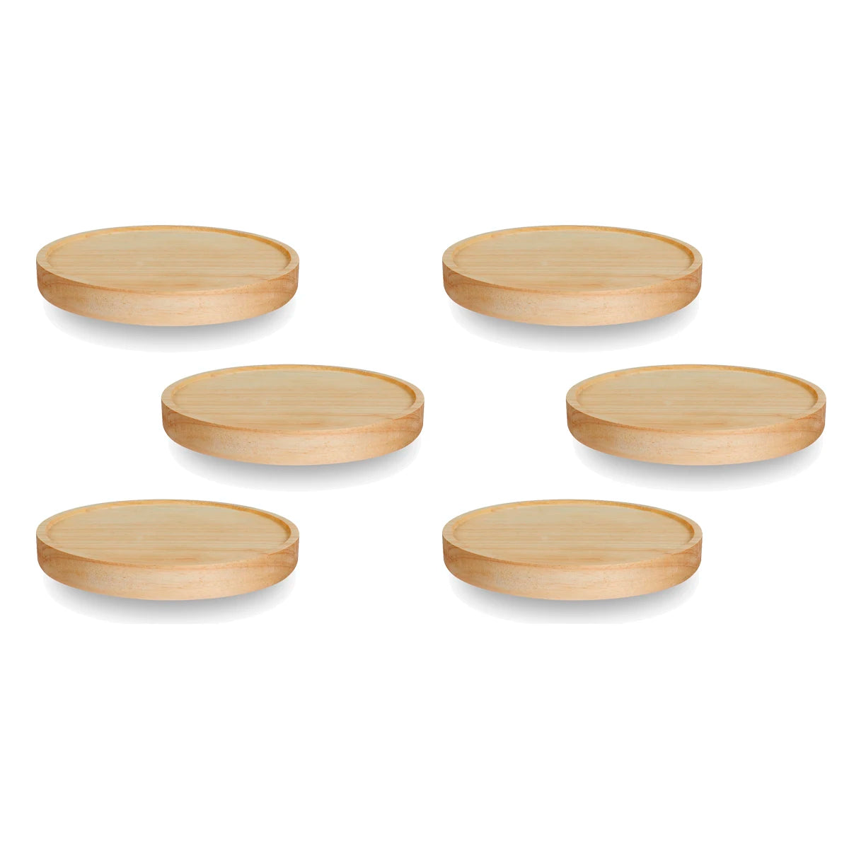 Round Oak Wall Shelves, Set of 3 or 6