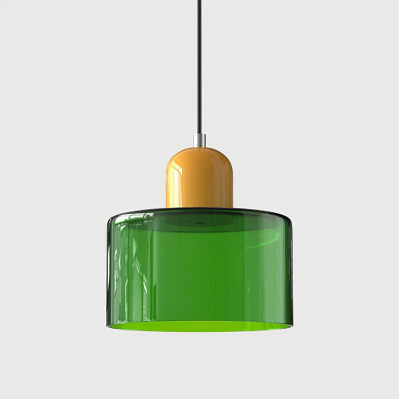 Two Tone Glass Pendant Light
