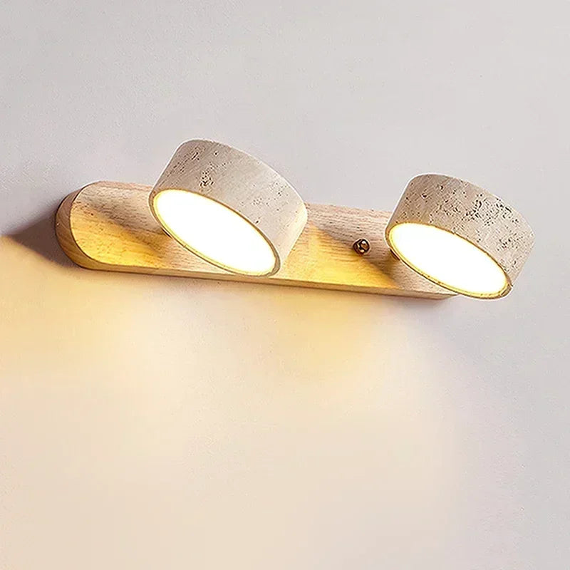 Travertine Spot Wall Light