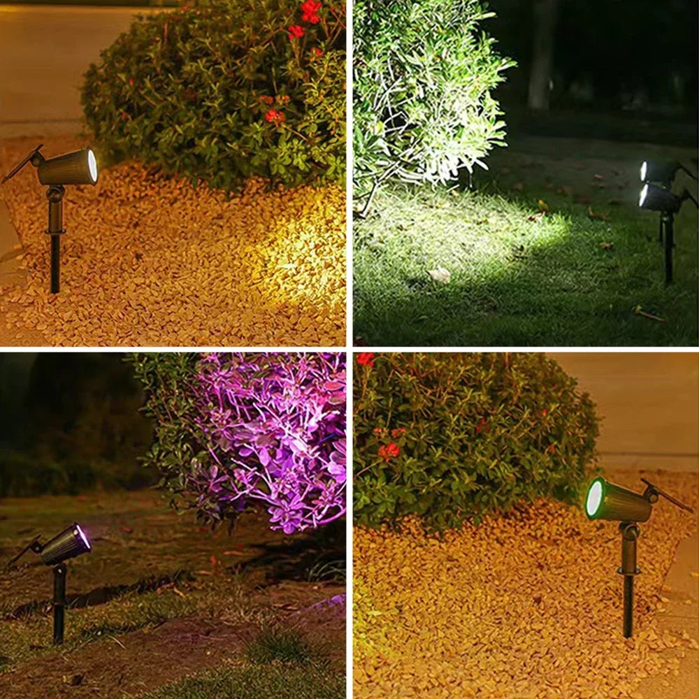 Adjustable Solar Landscape Spotlight