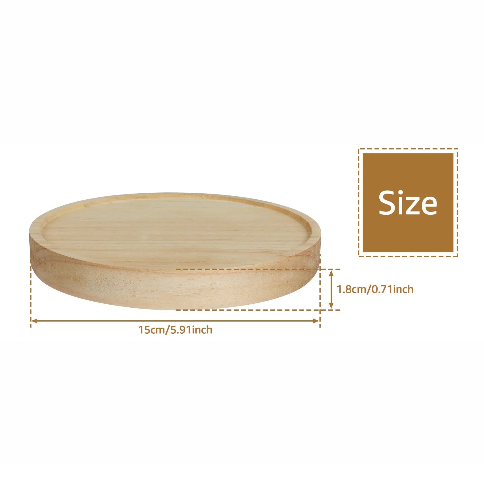 Round Oak Floating Wall Shelves, Set of 3 or 6