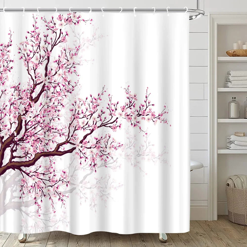 Japanese Sakura Shower Curtain