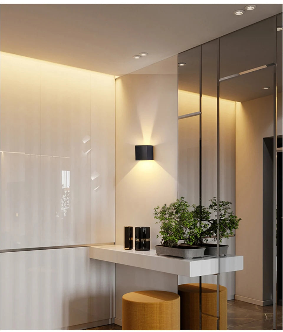 7W LED Wall Lamp, Waterproof, Indoor and Outdoor