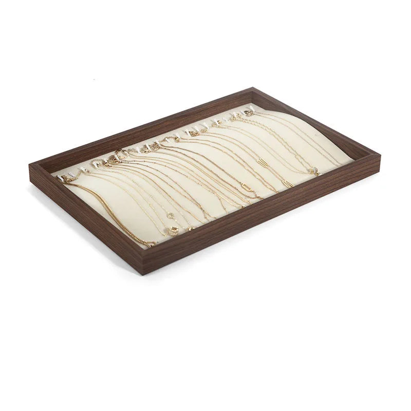Walnut Jewellery Display Organiser Tray