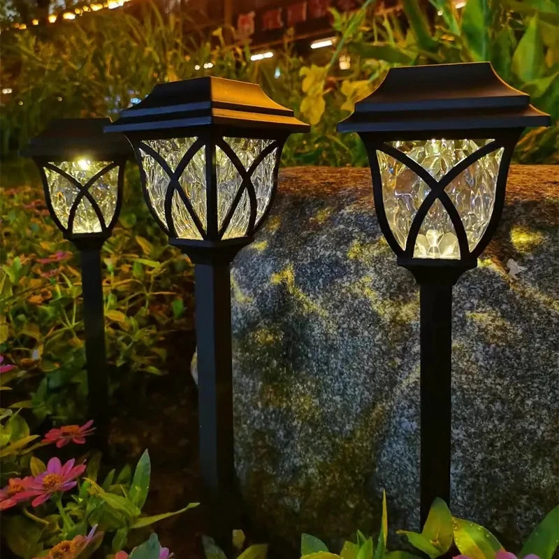 1-10 Pack Solar Yard Lights Bright Lawn Lights Outdoor Waterproof Led