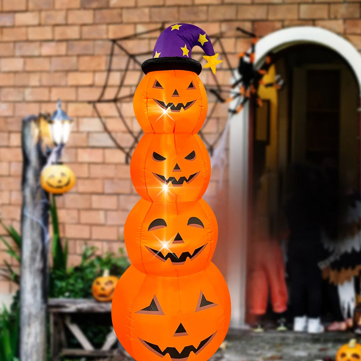 Inflatable Lighted Pumpkin Patch