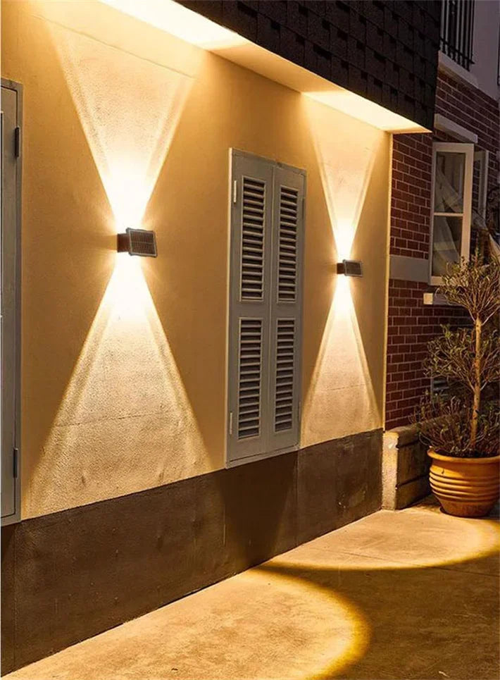 Up & Down Solar Wall Light