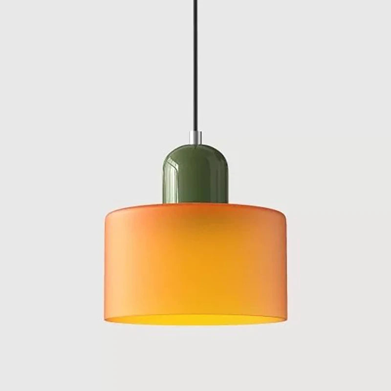 Two Tone Glass Pendant Light