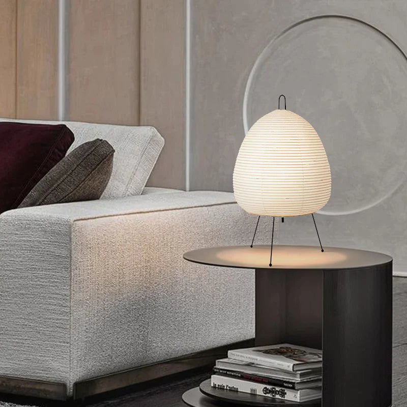 Japanese Paper Tripod Table Lamp