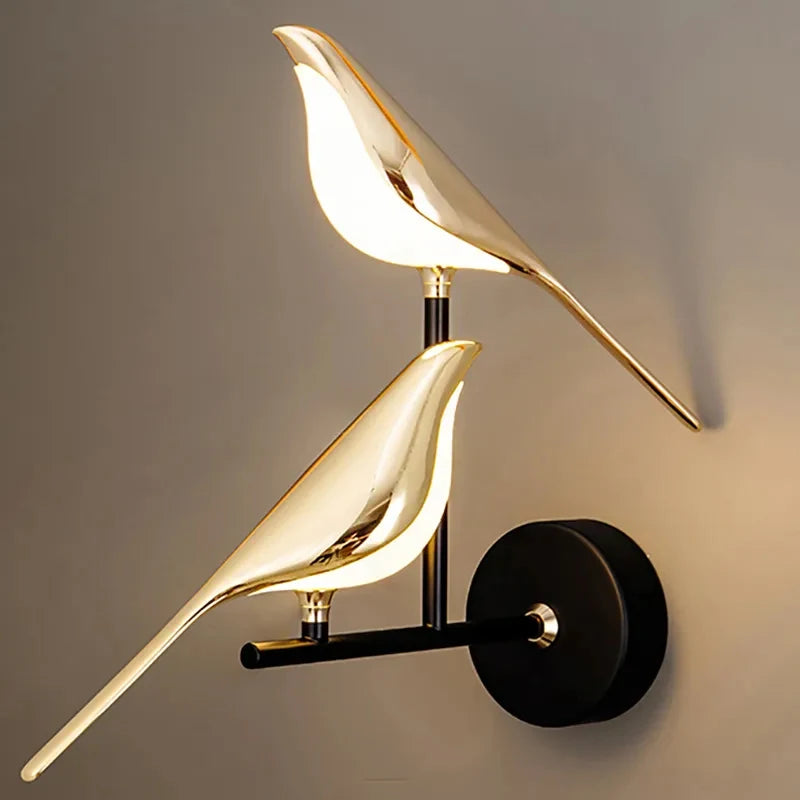 Magpie Bird Wall Lamp