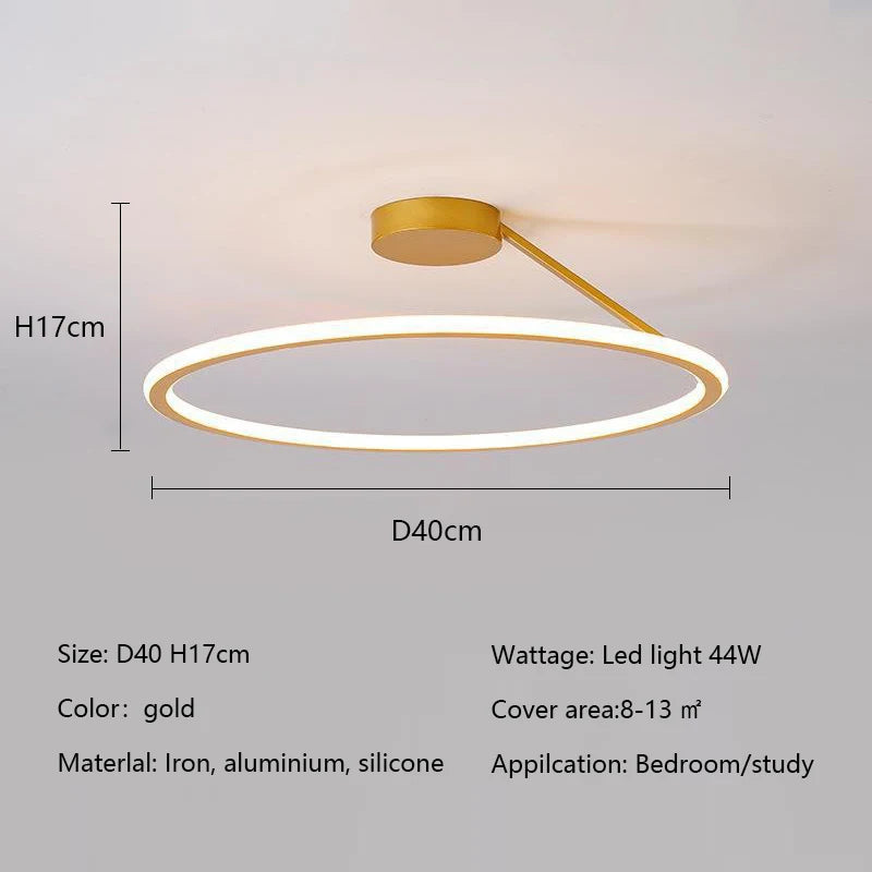 Simple Round Ring Ceiling Chandelier