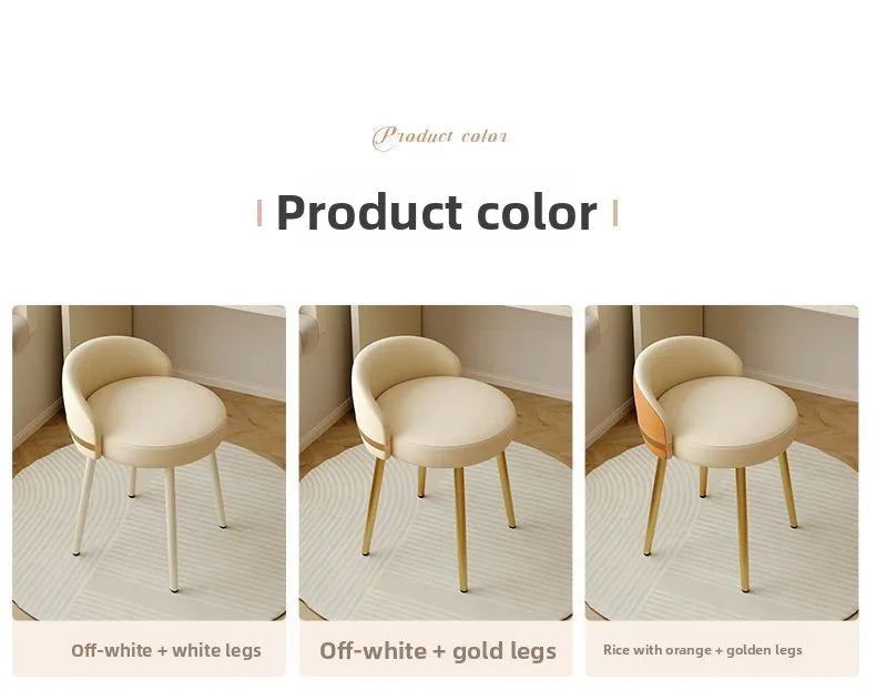 Modern Swivel Vanity Stool, 360 Rotating