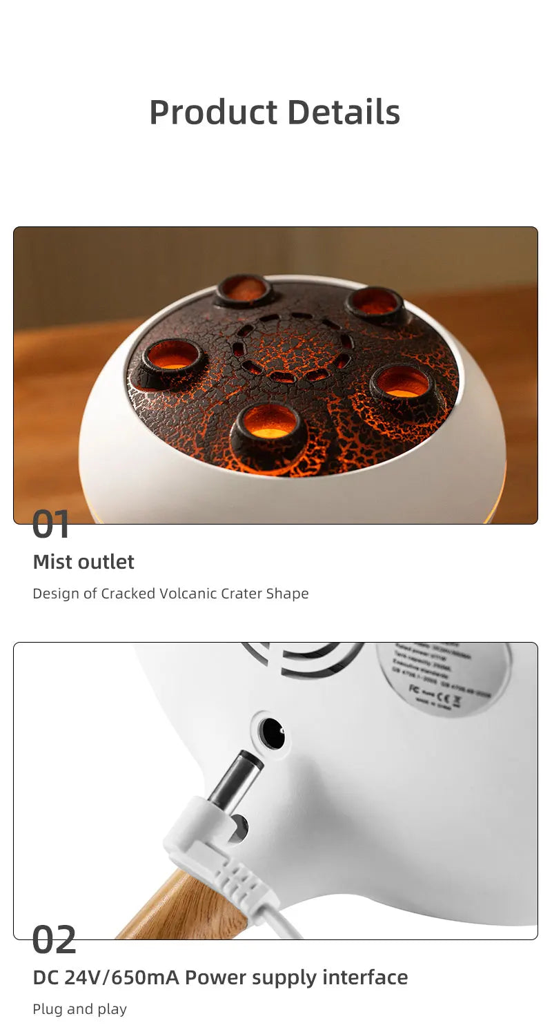 Dynamic Jellyfish Air Humidifier 250ml Essential Oil Diffuser Remote